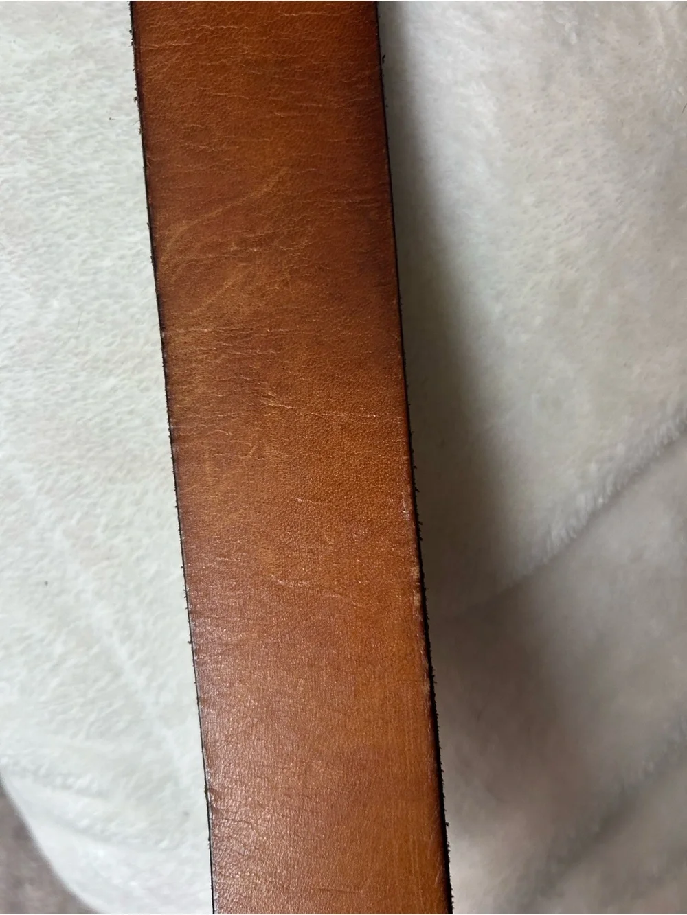 Vintage Men's Barlow Solid Brass Deer Oval Buckle with Genuine Leather Belt